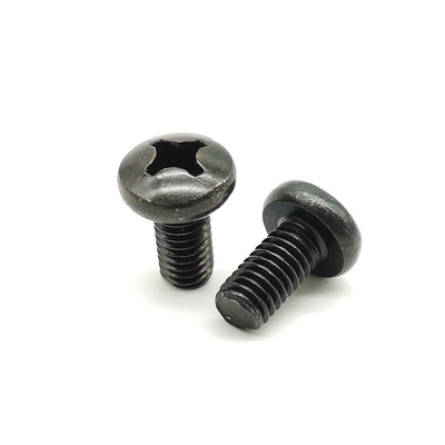 Small 18-8 Stainless Steel Machine Screws Black Zinc Phillips Round Head Machine Screw