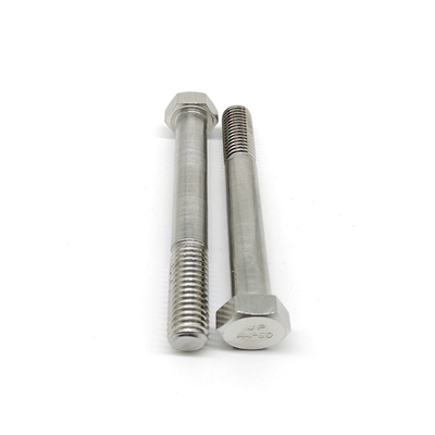 ISO 4014 Wind Energy Fasteners SS316 Hex Head Cap Screws Partially Threaded Bolt