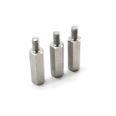 Stainless Steel 304L Hex Standoffs M4 Automotive Fastener Male Female Hex Thread Adapters