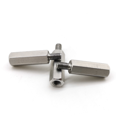 Stainless Steel 304L Hex Standoffs M4 Automotive Fastener Male Female Hex Thread Adapters