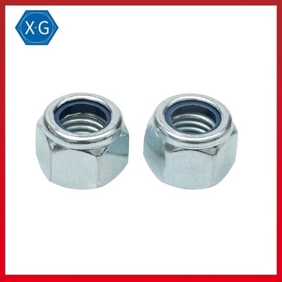 Metric DIN982 Nylon Insert Flange Lock Nut Zinc Plated Grade 8 Hex Nylon Lock Nut