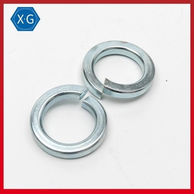 DIN 127B Blue White Zinc Plated Steel Washers Metric Split Lock Washers