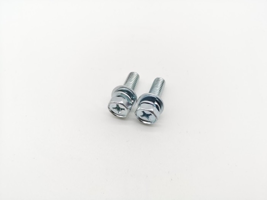 GB9074.13 Phillips Hex Head Machine Screw Flat Washer Lock Washer