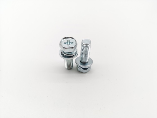 GB9074.13 Phillips Hex Head Machine Screw Flat Washer Lock Washer