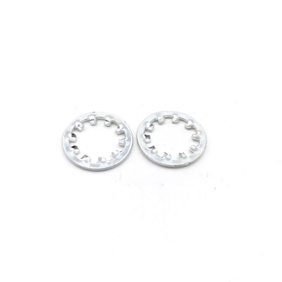 Zinc Finish Spring Steel Washers HRC 40-50 Internal Tooth Lock Washers