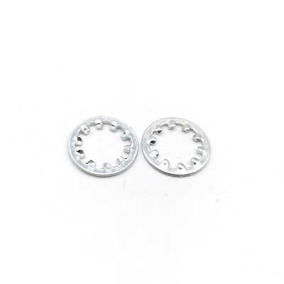 Zinc Finish Spring Steel Washers HRC 40-50 Internal Tooth Lock Washers