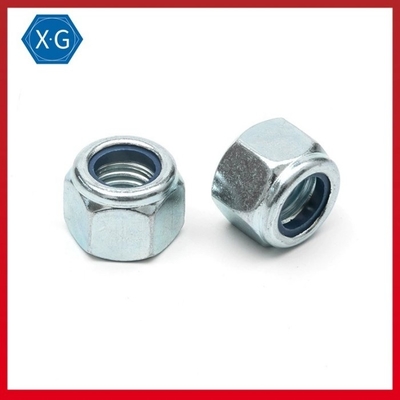 Metric DIN982 Nylon Insert Flange Lock Nut Zinc Plated Grade 8 Hex Nylon Lock Nut