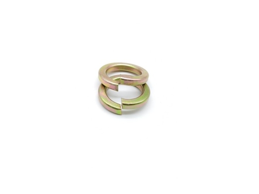 GB93 Spring Steel Washers Yellow Zinc Plated Split Lock Washers 2mm 48mm